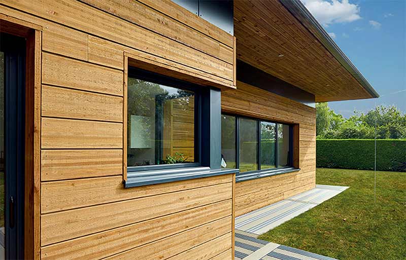 Ravalement, bardage façade - Ets GHECHAM COUVREUR : nettoyage, démoussage et peinture façade Pose de bardage bois, acier ... sur le Mans, Évron … la Sarthe (284010)