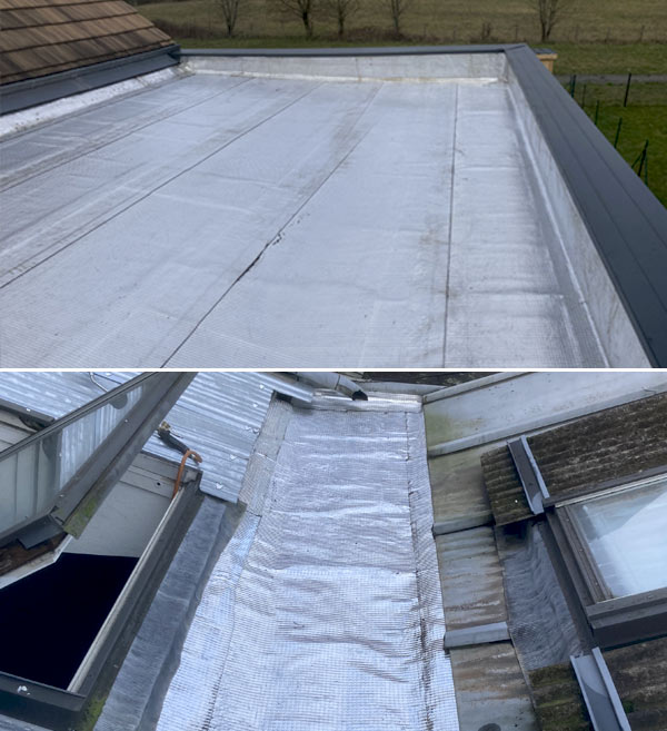 Etanchéité & Isolation Toiture : Ets GHECHAM COUVREUR : : Sarthe 72. Etanchéité toit plat : Etanchéité par membrane bitumeuse toit terrasse. Isolation toiture et combles. Intervention sur le Mans, Évron ...